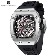 PAGANI DESIGN Men's Watch Quartz Timing Watch Fashion Tape Barrel Quartz Watch Sapphire Glass Mirror Waterproof Watch