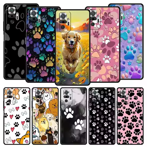 Dog Paw Phone Case For Xiaomi Redmi Note 14 13 12 5G 11 10 Pro Plus 4G 9S 9 14C 13C 12C 10C 9C 9A So