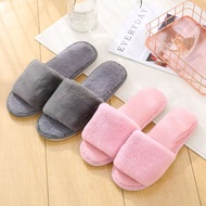Cross-border women's furry slippers indoor thick-soled non-slip home warm floor slippers cotton slip