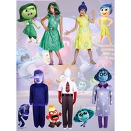 Inside Out 2 Costume for Kids Girl Boys 2-12year Halloween Role Play Costumes Outfit Anger Sadness C