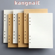 KANGNAI 80Sheets Loose Leaf Paper, Kraft Paper Horizontal Line/Blank Notebook Refill Paper, Simple A