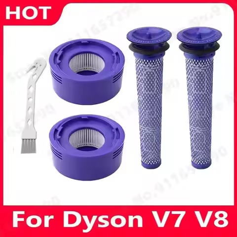Pre-Filters and HEPA Post-Filters Replacements Compatible Dyson V8 and V7 Cordless Vacuum Cleane