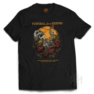 Funeral For A Friend HOOKA Distro Premium T-Shirt Emo Funeral For A Friend Dead And Buried Band T-Sh