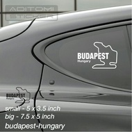 Track #5 Budapest Hungary Circuit sticker