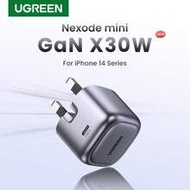 UGREEN PD 30W GaN Fast Charger Type-C Charger Compatible With IPhone 16 15 14 13 Pro Max,Pixel, Gala