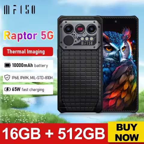 IIIF150 Raptor 5G Rugged Phone 6.78'' AMOLED Display Call Phone 16GB+512GB 10000mAh 50MP Smartphone 