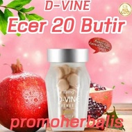 Dvine Collagen Pemutih Ecer 20 Butir, D Vine Original, Divine, D-Vine