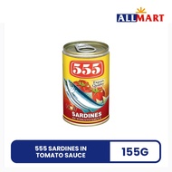 555 Sardines in Tomato Sauce with Chili 155g Spicy Canned Sardines