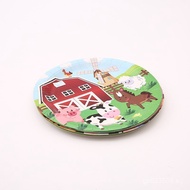 Birthday Cake71 Inch Paper Tableware Paper Plate Biodegradable Decorative Inch9Eco-friendly Party Wh