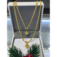 emas 375 gold rantai leher choker 45cm