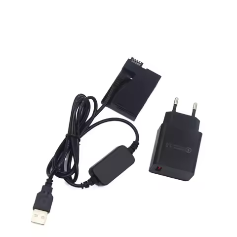18W Charger USB DC Cable LP-E8 Dummy Battery DR-E8 Coupler for Canon EOS T2i T3i T4i T5i 550D 600D 6