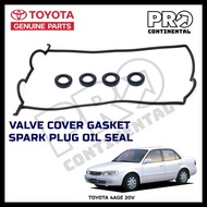 GENUINE TOYOTA LEVIN COROLLA 4AGE 20V ENGINE VALVE ROCKET COVER GASKET WITH SPARK PLUG OIL SEAL