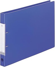 Lihit Lab Request D-Shaped Ring File A3 Blue 10 Books G2228-8_10
