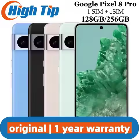 Google Pixel 8 Pro 128G ROM 5G 8pro Unlocked Mobile Phone 6.7" Google Tensor G3 12GB RAM 50MP&Dual 4