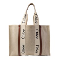 Chloe 帆布Woody Large手挽袋