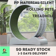 Cat Dog Treadmill Running Wheel Silent Rolling PP Pet Exercise Fitness Gym Toy for Indoor Pets