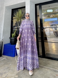 Gamis Silk Modern Motif Kekinian // Gamis Silk Premium // Gamis Motif terbaru