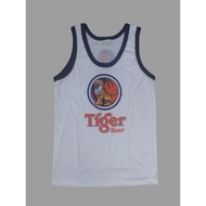 Men - tiger beer logo - casual wear,tops, singlet, t shirt (available in grey and white)