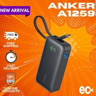 Anker A1259 Nano Power Bank, 10K Portable Charger with Built-in USB-C Cable, PD 30W Max Output with 