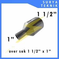 Over sock/Reducer 1 1/2" x 1" Rucika D / Over Sok Rucika