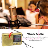 ❤ RotatingMoment  Retro Emergency Radio Full Band Plastic Emergency Weather Radio SW AM FM Handheld Mini Radio Battery