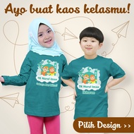 Kaos Custom Seragaman Untuk Paud TK Lengan Pendek Panjang Anak Dan Dewasa