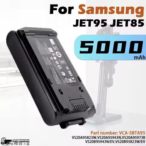 21.6V 2200/3000/4000/5000mAh Li-ion Battery for Samsung Jet 95/85/Bespoke Jet Vacuum Cleaner Replace