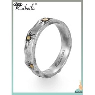 cincin silver 925 original lelaki cincin silver Ruibeila niche retro sun totem cincin pasangan lelaki dan perempuan terukir sterling Silver plain ring reka bentuk sense ring tide