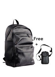 DHON.ID Ransel Pria + Tas Kecil Gratis Gelang & Kalung (Bisa COD)
