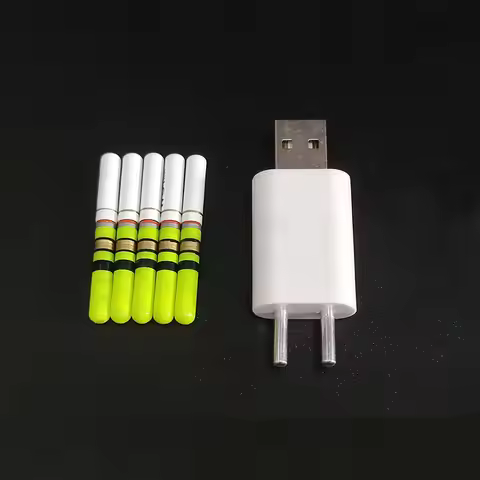 5pcs Light Sticks With Rechargeable CR322 Battery Waterproof LED Lamp Lightstick Night Fishing Float