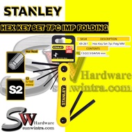 STANLEY Folding Hex Keys 1.5 - 6 mm Set (7 pc) Metric Folding Hex Keys Set 69-261