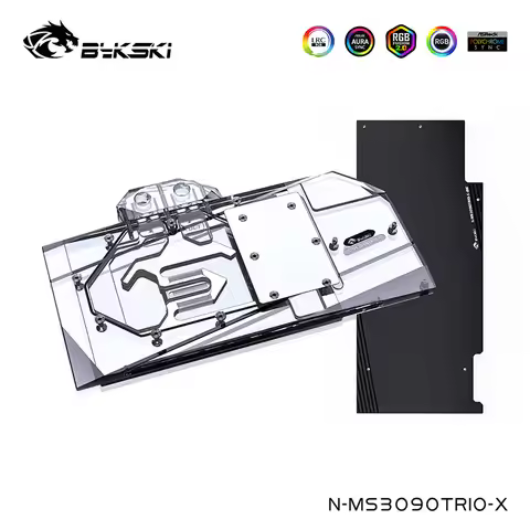 Bykski Watercooler For MSI Geforce RTX 3080,3080Ti GAMING/SUPRIM X TRIO 10G OC ,3090 24G ,Full Cover