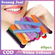 40pcs Elastic Rubber Braces / Colorful Braces / Round Motif Orthodontic Rubber Brace