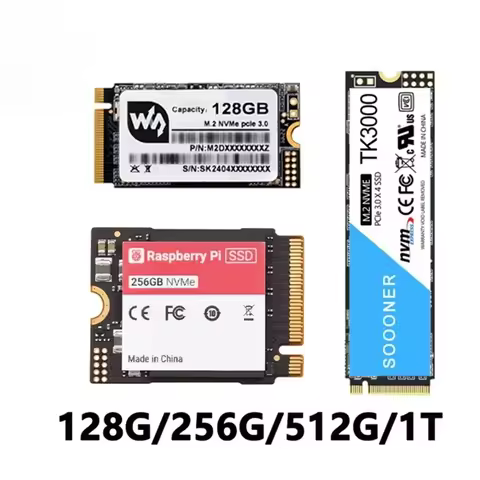 Raspberry Pi5 SSD 2280/2242 128/256/512GB 1TB PCIe to M.2 NVMe Solid State Drive