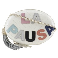 【日本直送】香奈兒 CHANEL 鍊條肩背包 La Pausa 小牛皮 白色 女仕【二手】