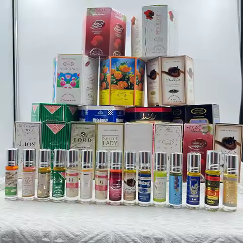 6ml Arabic Imported Non-alcoholic Essential Oil for Both Men and Women/glass Bottle Variety of Scent