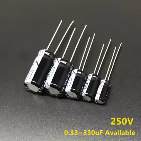 250V 0.33uF/1uF/2.2uF/3.3uF/4.7uF/10uF/18uF/22uF/33uF/47uF/56uF/68uF/180uF/220uF/330uF Aluminum Elec