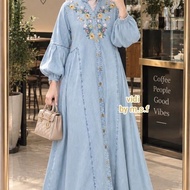 VIDI EMBROIDERED DRESS BY MSF LUXURY JEANS DRESS DAILY DRESS KEKINIAN BY MSF