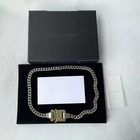 2025 1017 ALYX 9SM Functional wind heavyweight 1:1 necklace ins wind tide bracelet decoration chain