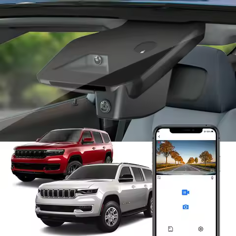 FITCAMX Dashcam for Jeep Wagoneer 2022-2026, Grand Wagoneer, Grand Wagoneer L, 4K Camera for Jeep Ch