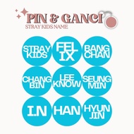 GANTUNGAN STRAY KIDS PIN NAME BLUE 58MMKeychain KPOP IDOL KEYCHAIN UNOFFICIAL STRAYKIDS HYUNJIN
