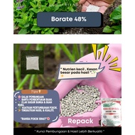 Borate 48% Baja Mikro Boron Untuk buah , Sayur & Bunga. repack 1kg