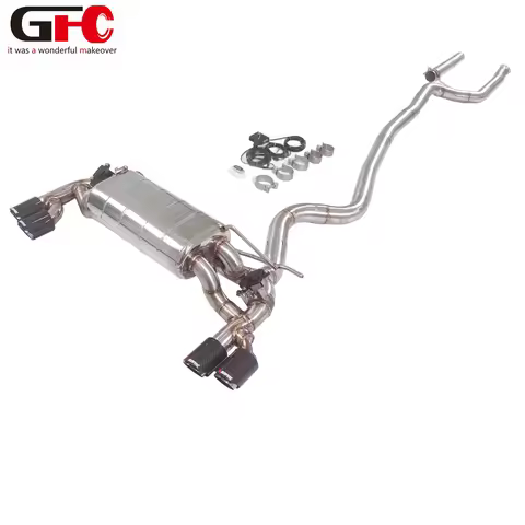 Suitable for BMW 220i, 225i, 2.0T F22, F23, N20, B48, 304 stainless steel Catback with valve exhaust