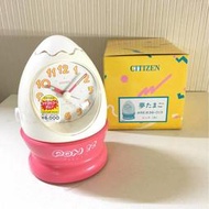 戴姆勒-CITIZEN-起床公雞聲鬧鐘-粉紅色-日本進口