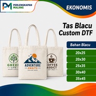 CUSTOM DTF | Economical Custom Blacu Tote Bag Sizes 20x25, 20x30, 25x35, 30x40, 35x45