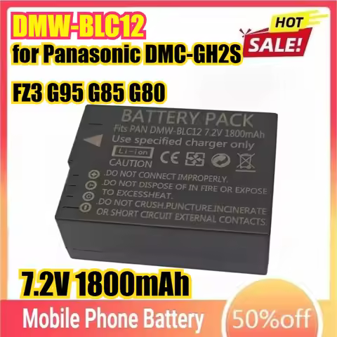 DMW-BLC12 DMW-BLC12E High Quality Camera Battery for Panasonic DMC-GH2S FZ3 G95 G85 G80 G5 G6 G7 GX8