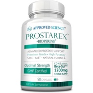 Approved Science Prostarex - Prostate Supplement - Saw Palmetto, 1200mg Beta-Sitosterol, Bioperine -