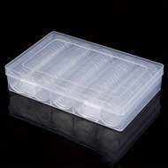 100pcs/Box 27mm Coin Capsules Plastic Storage Organiser for Coin Collection Supplies Round Plastic C