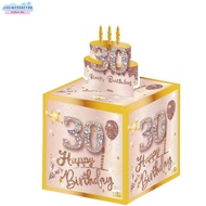 COUMTTERTVBB Birthday Pull-Out Money Gift Box, 16th/18th  Party Money Roll Gift Box, Interactive Des