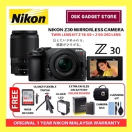 Nikon Z30 Z 30 4K Mirrorless Camera With Twin Lens Z 16-50mm +  Z 50-250mm Zoom Lens | 1 Year Nikon 